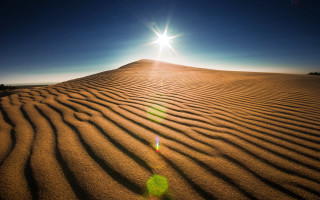 Desert sunshine dune fence cloud - amir zand free wallpaper