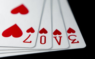 Love cards four spades heart - card free wallpaper