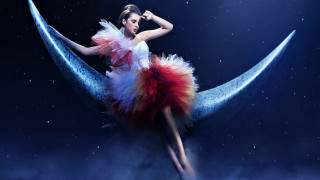 Moon dress woman astronaut fireworks - daphne mcclure free wallpaper