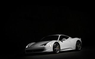 White sports car black background 6 - bernardo cavallino free wallpaper