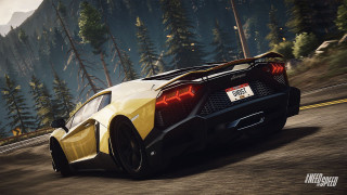 Yellow black sports car road - sports car free wallpaper