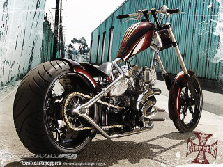 Motorcycle green wall red stripe - ed roth free wallpaper