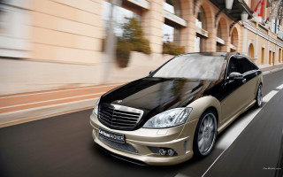 Black gold car street building - gold free wallpaper