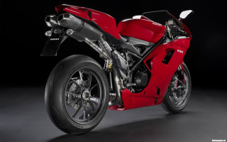 Red motorcycle dark room precisionism - duccio free wallpaper