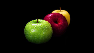 Apples night sky moon planet - the other free wallpaper