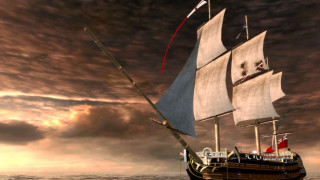 Sailing boat ocean sunset clouds - ann thetis blacker free wallpaper
