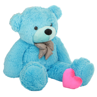 Blue teddy bear heart bow - david budd free wallpaper