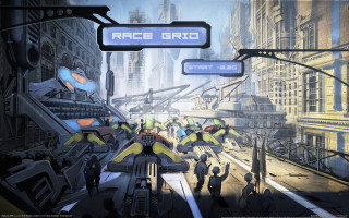 Futuristic city race grid afrofuturism - afrofuturism free wallpaper