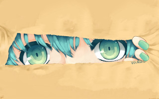 Cat eyes peeking goodbye aya - serial free wallpaper for desktop