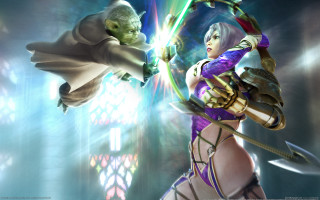 Fantasy woman sword creature lightsaber - a light saber free wallpaper