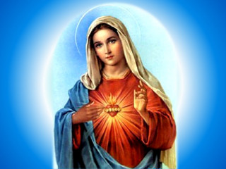 Immaculate mary holding heart gothic - woman free wallpaper