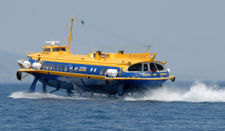Yellow blue boat water back - enki bilal free wallpaper