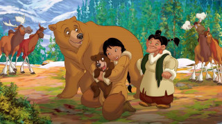 Cartoon man woman bear deer - free dogs wallpaper