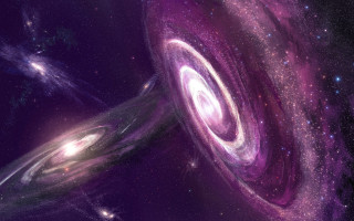 Purple black spiral stars space 2 - christopher balaskas free wallpaper