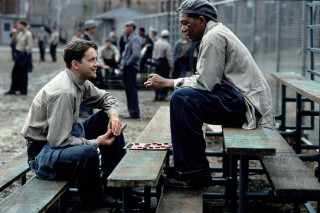 Chess game picnic bench city - movie scene free wallpaper