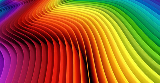 Multicolored wavy background black border - bridget riley free wallpaper