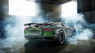 Green tailpipe black hood smoke - smoke free wallpaper for desktop