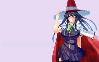 Witch costume woman broom red - a broom free wallpaper