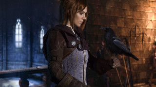 Medieval woman crow armor dove - cosplay free wallpaper