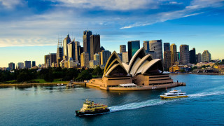 Cityscape boat water architecture beach - elizabeth durack free wallpaper