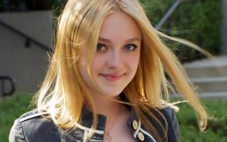 Blonde woman grass wind photorealistic - a jacket free wallpaper