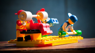 Lego man train tiltshift shallow - christopher williams free wallpaper