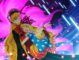 Cartoon girl hugging girl crown - a cartoon of a girl free wallpaper