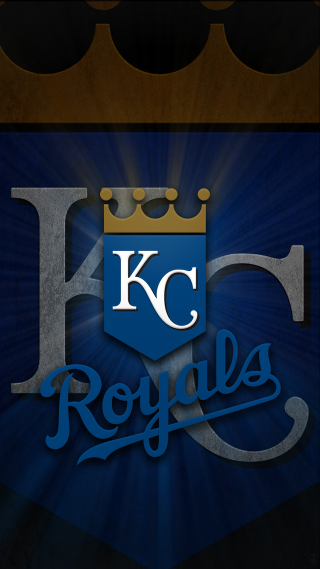 Kansas royals logo blue background - a crown free wallpaper