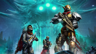 Alien people sword armor moon - giant free wallpaper
