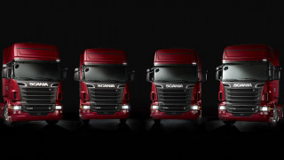 Red semi trucks international 3d - bold free wallpaper