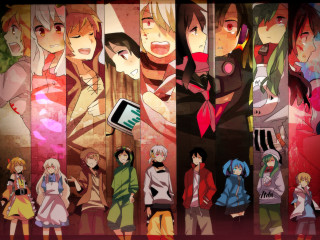 Anime characters wall phone cellphone - the other hand free wallpaper