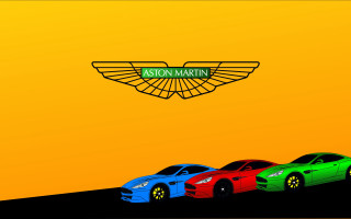Three cars yellow background pop - a.d.m. cooper free wallpaper