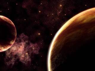 Red planet red star space - a. hardy free wallpaper
