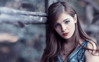 Elina karimova portrait blurry depth - against free wallpaper