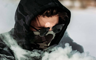 Man hoodie sunglasses smoking snow 2 - derek zabrocki free wallpaper