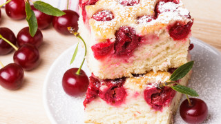 Plate cake cherries fork rococo - bela čikoš sesija free wallpaper