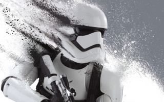 Stormtrooper water spray matte galaxy - his hand free wallpaper for desktop