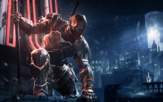Man red black outfit baseballbat - unreal engine 5 free wallpaper