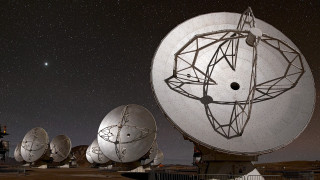Satellite dishes night sky stars 6 - under free wallpaper for desktop