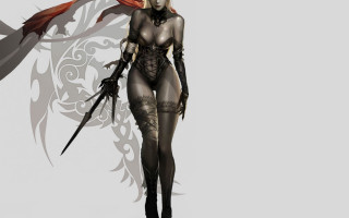 Gothic fantasy woman sword bird - a sword and a bird free wallpaper