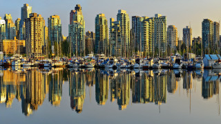 Harbor boats vancouver cityscape bridge - a harbor free wallpaper