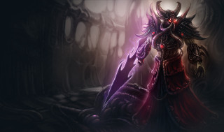 Demonic horned forest glowing armor - a demonic demon free wallpaper