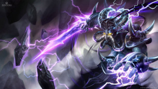 Man sword demon horse lightning - lightning free wallpaper