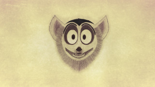 Surprised cat nose ring pop - a drawing of a cat free wallpaper