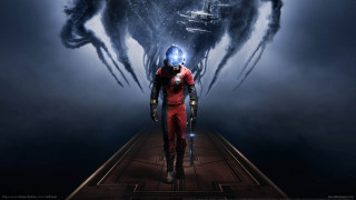Man red suit giant creature - a red suit free wallpaper