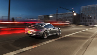 Car night motion blur panfuturism - a street free wallpaper