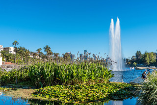 Fountain pond boat city ecological - cherryl fountain free wallpaper