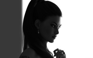 Woman tattoo cigarette wall photorealism - charlie bowater free wallpaper