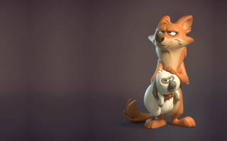 Cartoon cat dog shiba inu - furry art free wallpaper