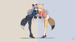 Anime couple characters back to - their back free wallpaper
